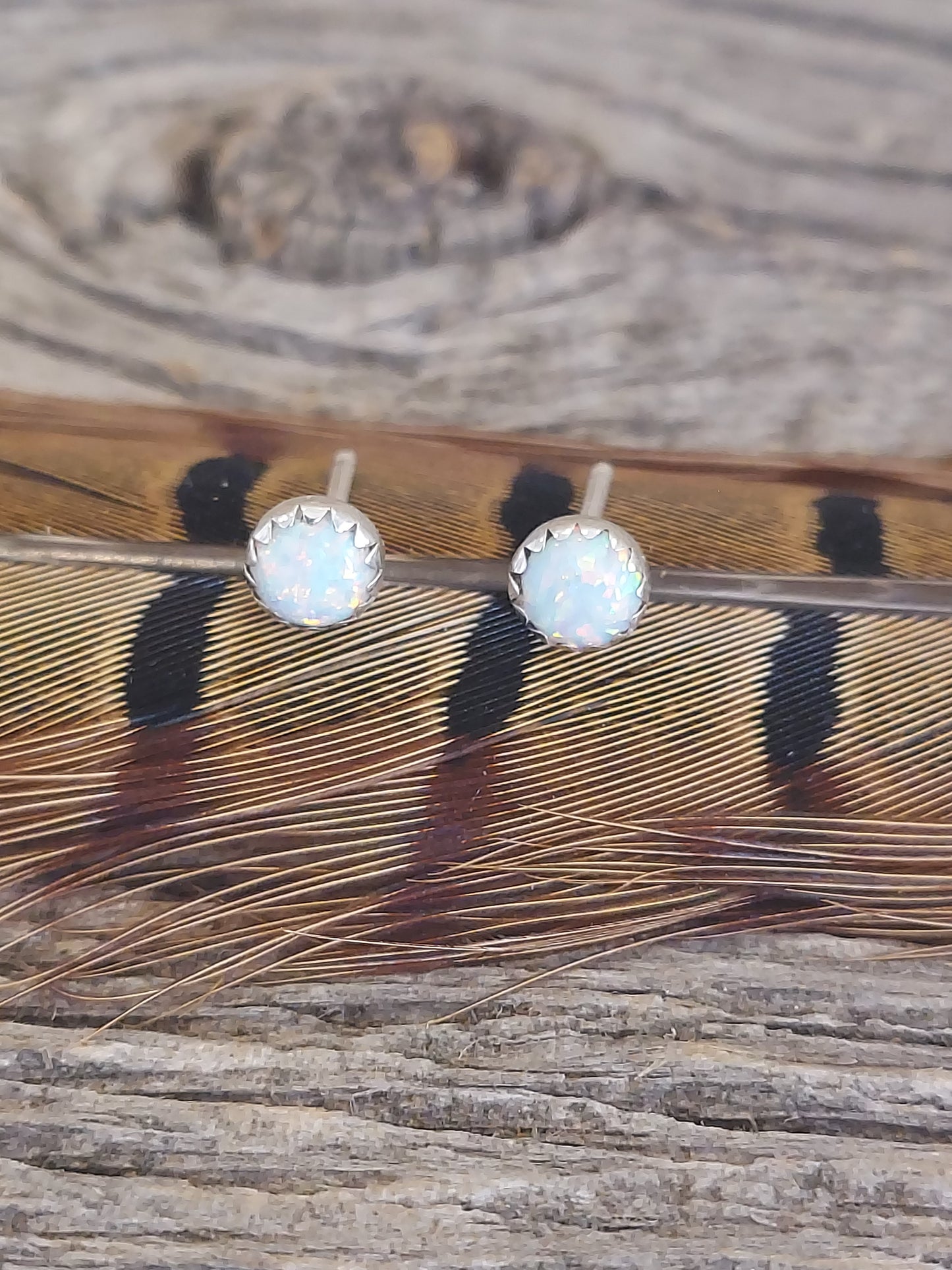 Small Opal Earrings
