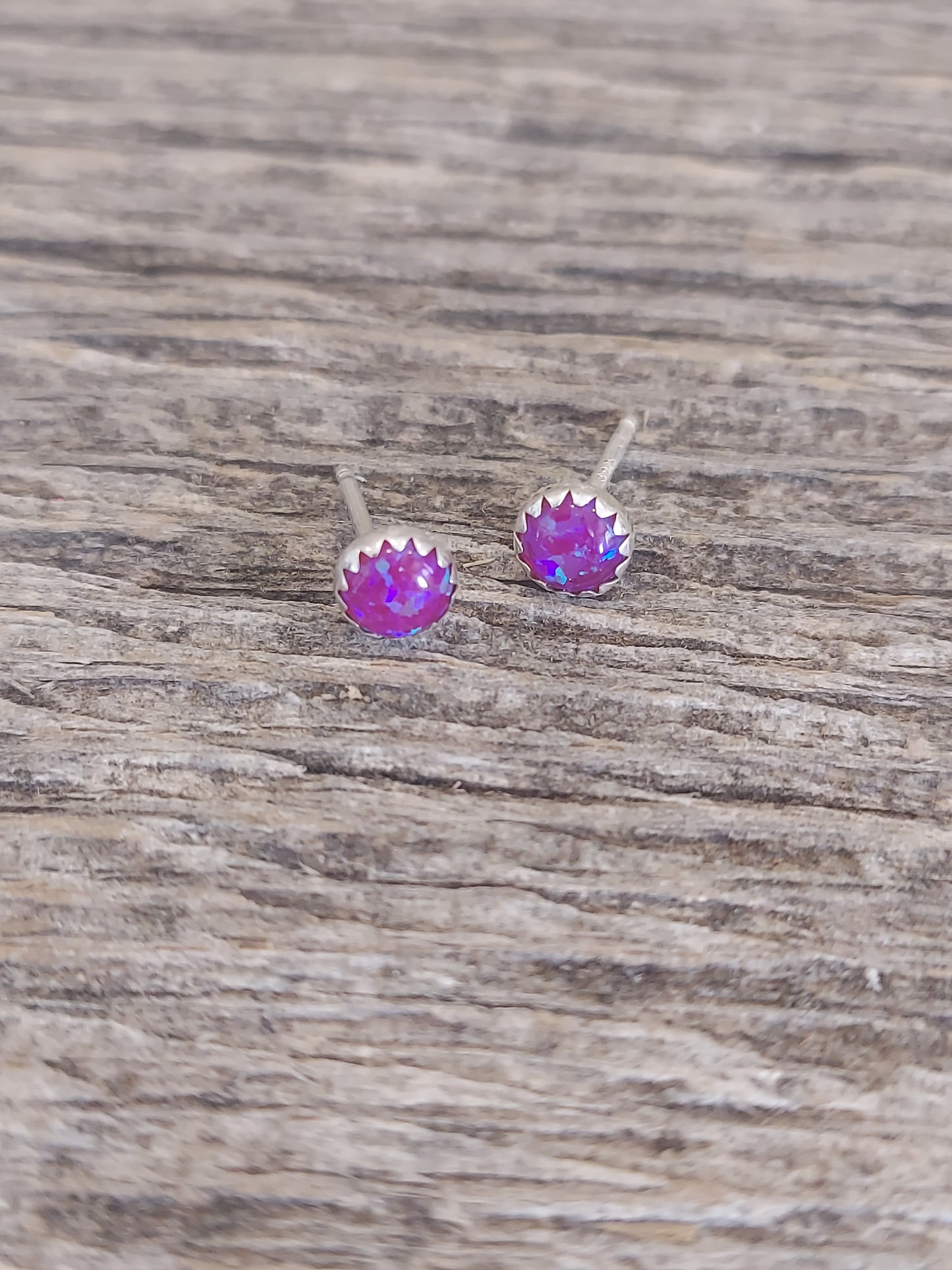 Purple Opal Earrings