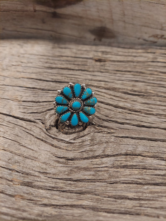 Turquoise Cluster Ring