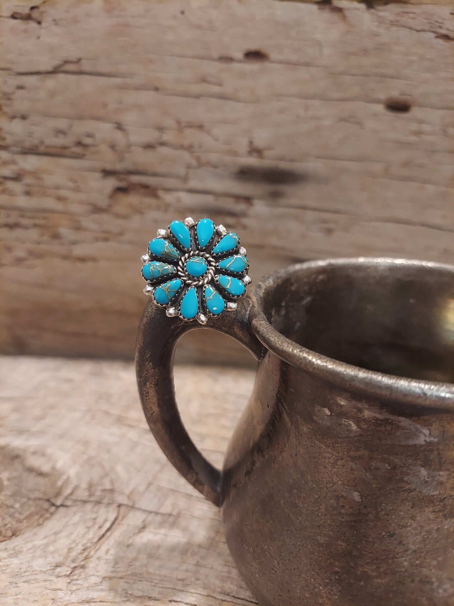 Turquoise Cluster Ring