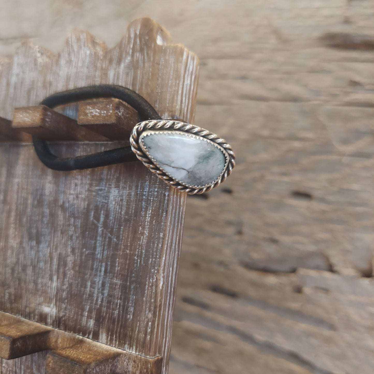 White Buffalo Hair Tie