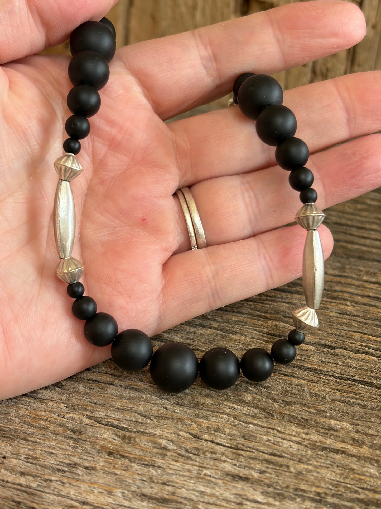 Onyx Graduated Necklace