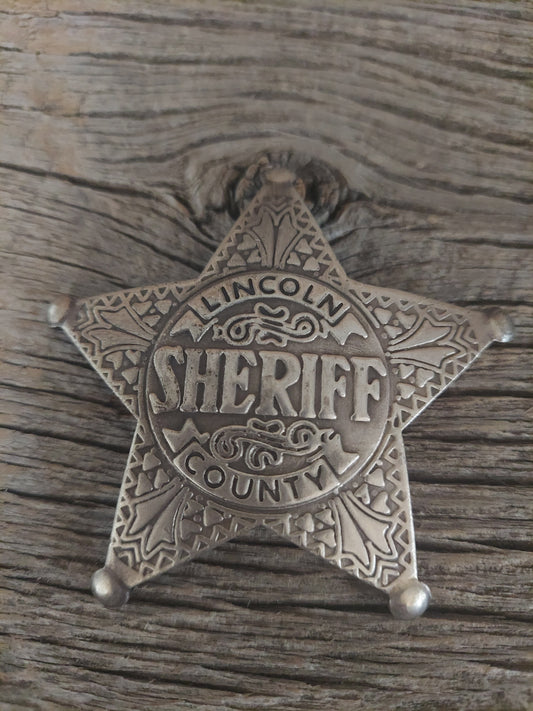 Metal Sheriff Badge Sheriff Lincoln County